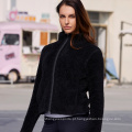 2021 Moda Winter Warm Ladies Running Jacket Cardigan Cardigan Pelted Hooded Crop Fox Fur Jacket for Women